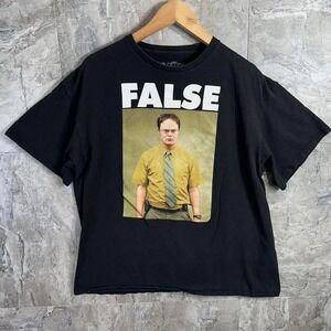The Office Dwight Schrute "FALSE" T-Shirt - Size XL Unisex